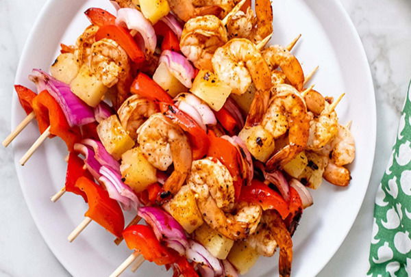 Chipotle Shrimp & Pineapple Kabobs